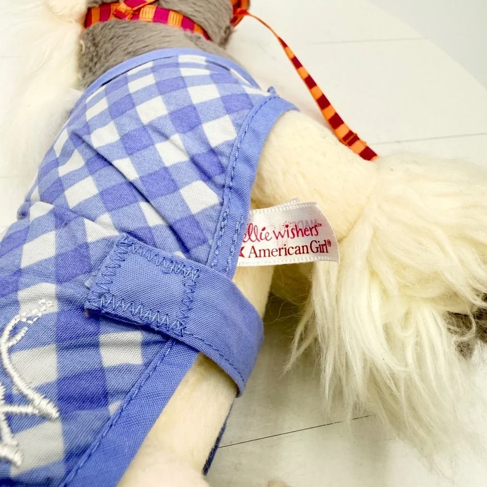 American Girl Doll Wellie Wishers White Gray Shetland Pony Horse Plush Blanket